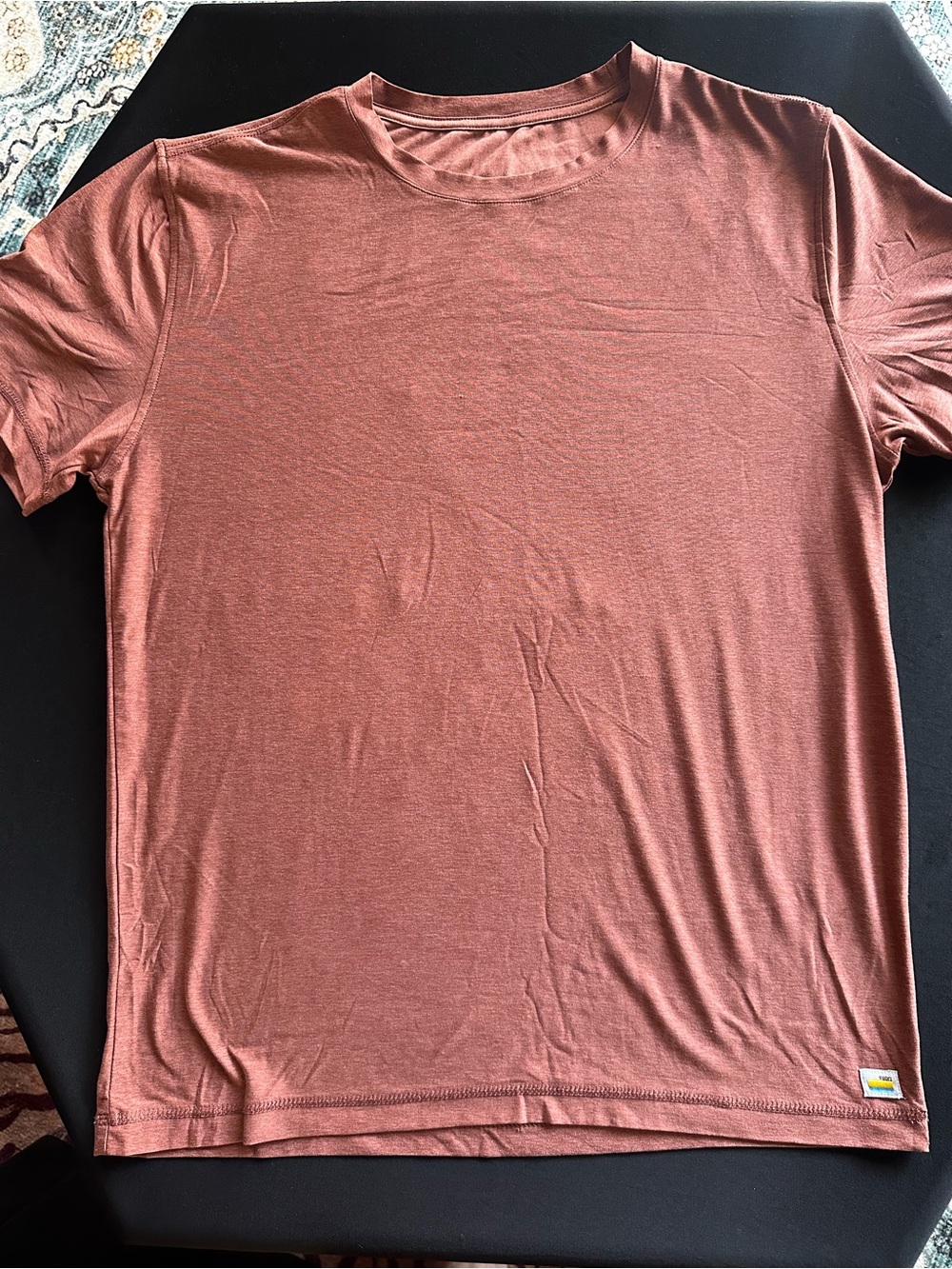 Vuori Men's Short Sleeve Tee in Rust
